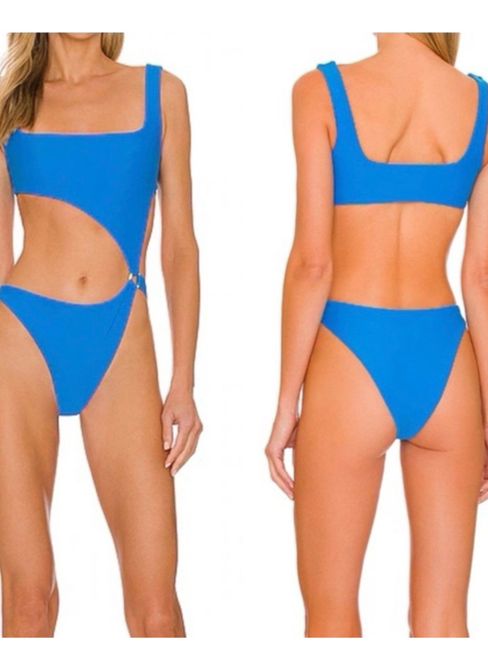 Camila Coelho One Piece Cutout One-Swimsuit- Risa Oasis Blue